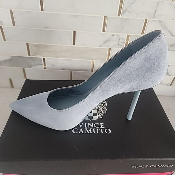 Vince Camuto Kamello Blue Suede Pump. Size 10M BNIB - Picture 5 of 5